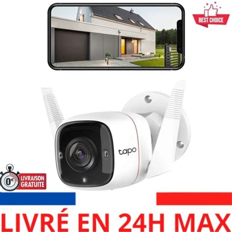 Tapo Cam Ra Surveillance Wifi Ext Rieur Tapo C Mp K Tanche