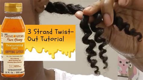 Creme Of Nature Pure Honey Setting Lotion Twistout Tutorial Fail Youtube