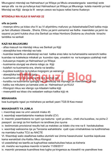 Nafasi Za Kazi Mbulu Tanzania 22 Jobs Ajira Portal 2021 Nafasi Za