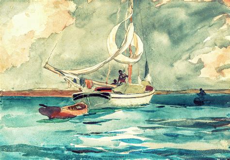 Sloop Nassau By Winslow Homer Painting By Winslow Homer Pixels