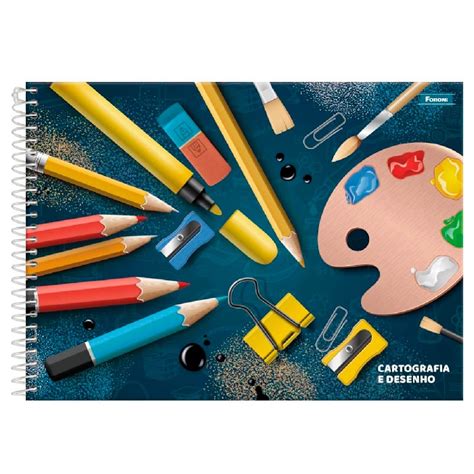 Caderno Desenho E Cartografia Foroni 48Fls Capa Dura 3089176