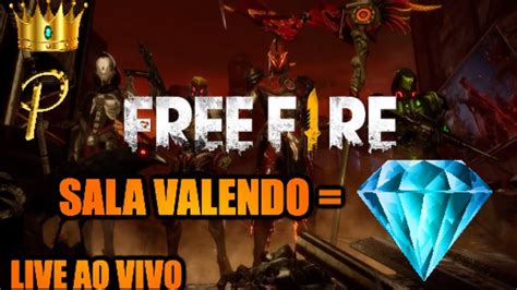 FREE FIRE AO VIVOSALA PREMIADA VALENDO DIMAJOGANDO INSCRITOS