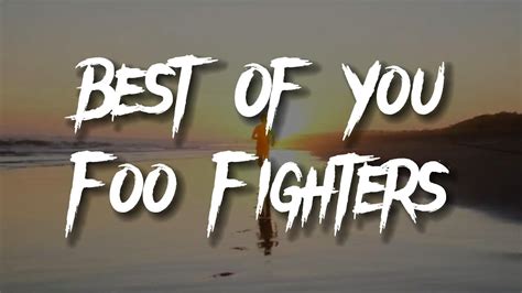 Foo Fighters Best Of You Vocal Lyrics Youtube