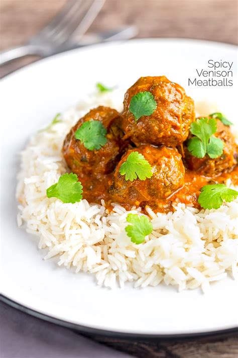 Spicy Venison Meatballs Recipe In A Curry Sauce Krumpli