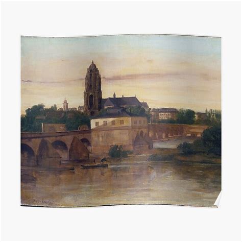 Gustave Courbet View Of Frankfurt Am Main With The Old Bridge From