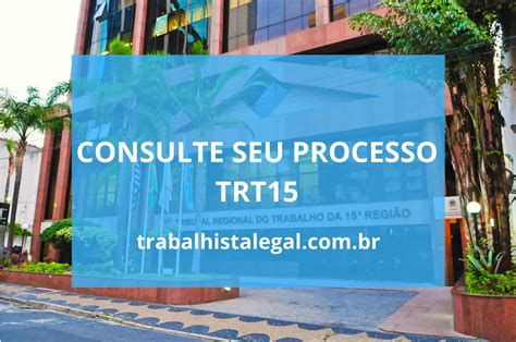 Trt Consulta Processual Consulte Processo No Trt Campinas