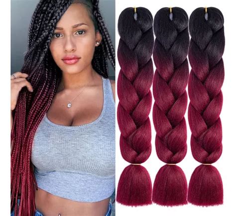 Extensiones De Kanekalon Puro Para Trenzas Africanas Color Negro