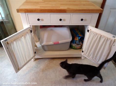 Diy Kitty Litter Cabinet Hides Ugly Litter Box