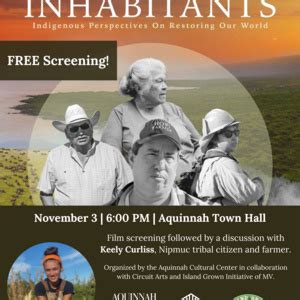 Martha S Vineyard Calendar Of Events Inhabitants Film Screening