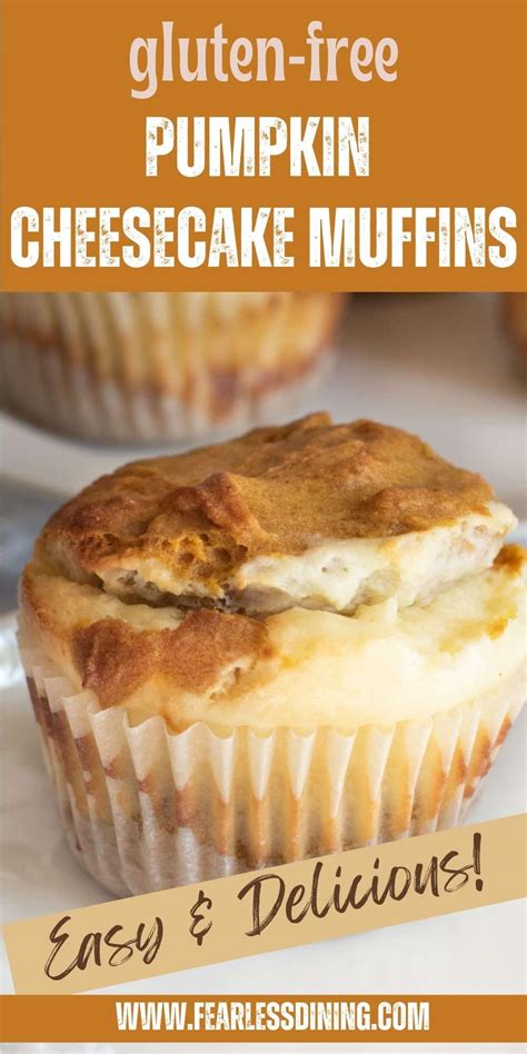 Gluten Free Pumpkin Cream Cheese Muffins - Fearless Dining
