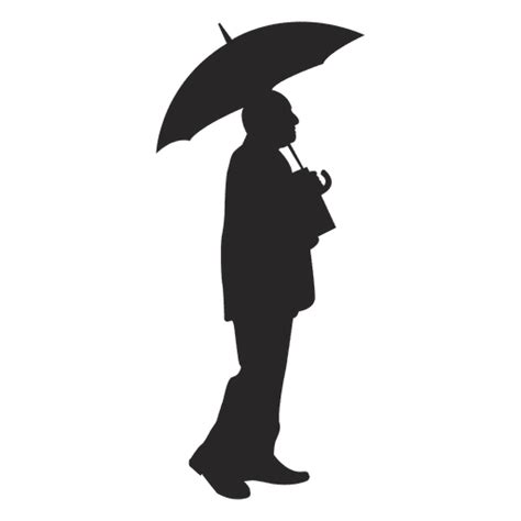 Person Holding Umbrella Silhouette at GetDrawings | Free download