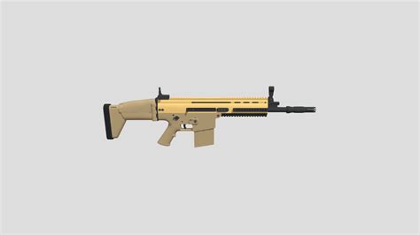 Fn Scar Assalt Rifle Download Free 3d Model By Mrrpug [c80af03] Sketchfab