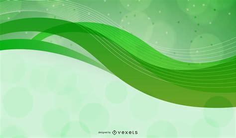 Abstract Green Curves Background Vector Graphic Vector Download