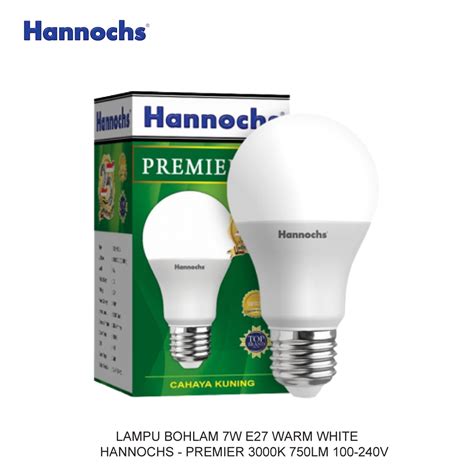 Listrikkita Lampu Bohlam W E Warm White Hannochs