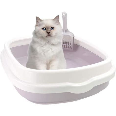 Bac Litiere pour Chats Bac a Litiere Chats Lapin Bac à Litière Toilette