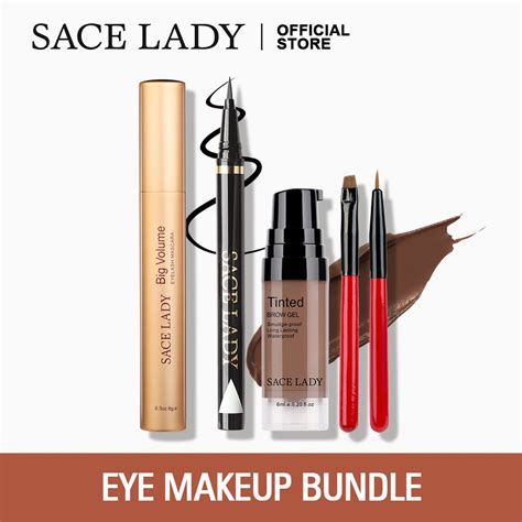 SACE LADY 4PCS Eyebrow Soap Eye Makeup Set Eyebrow Kit + Eyeliner ...