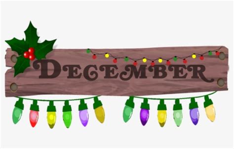 Christmas December Month Clip Art , Free Transparent Clipart - ClipartKey