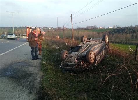 Otomobil Takla Attı 3 Yaralı Haberler