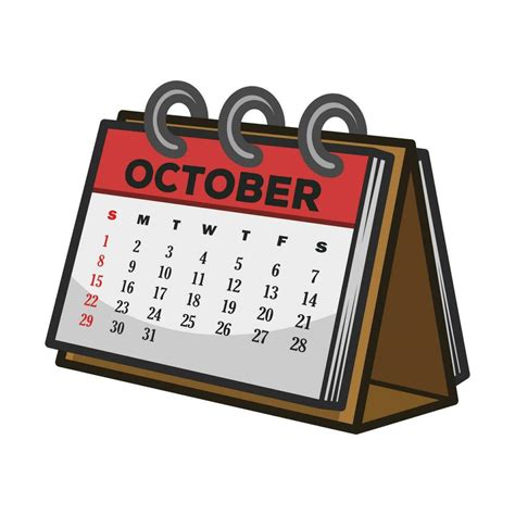 Happy Halloween October Calendar. Halloween Icon Vector Illustration ...