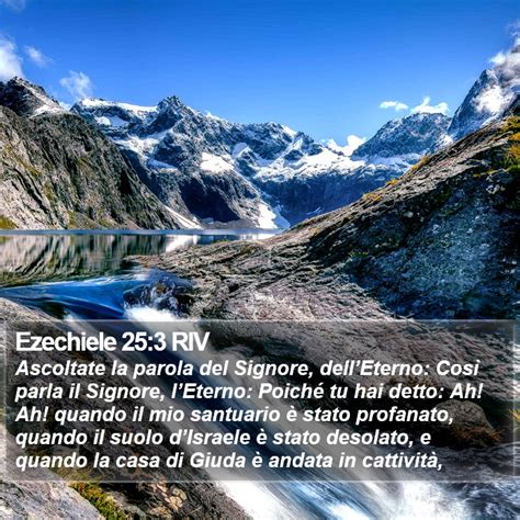 Ezechiele 25 3 RIV Ascoltate La Parola Del Signore DellEterno