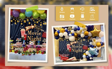 Avezano Cinema Movie Night Backdrop Drive In Movie Night Theme Birthday