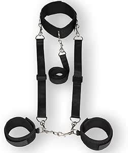 Amazon Sex Bondage BDSM Kit Adjustable Neck To Wrist Restraints