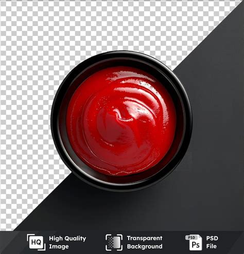 Premium PSD Transparent Psd Picture Ketchup Bowl Top View Png Clipart