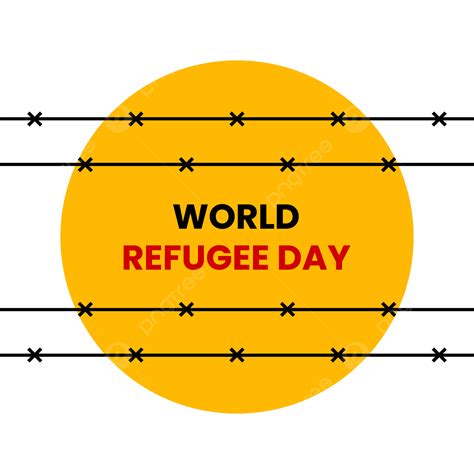 World Refugee Day Vector Design Images World Refugee Day With Border