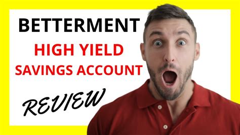 🔥 Betterment High Yield Savings Account Review Pros And Cons Youtube