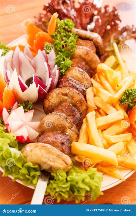 Kebab on skewers stock image. Image of marinated, meal - 29497589