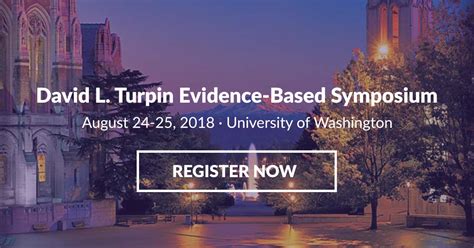 David Turpin Symposium On Evidence Based Orthodontics University Of