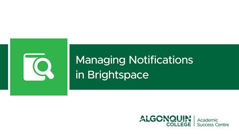 Managing Notifications In Brightspace YouTube