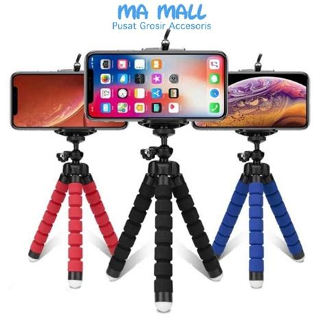 Jual Tripod Mini Spider Flexibel Tripod Handphone Hp Jepit Holder U