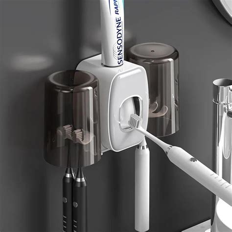 Porte Brosse Dents Et Distributeur Automatique De Dentifrice