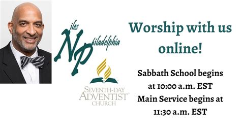 Niles Philadelphia Sda Virtual Church Service Youtube