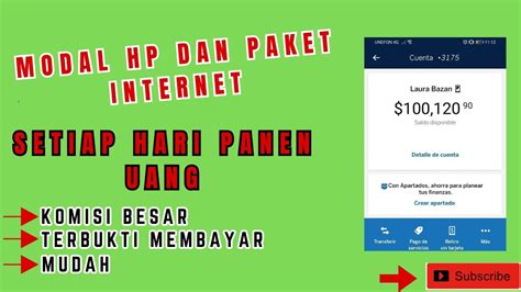 MODAL HP PAKET DATA HANYA KLIK KLIK IKLAN HARI GAJIAN 100 Cara