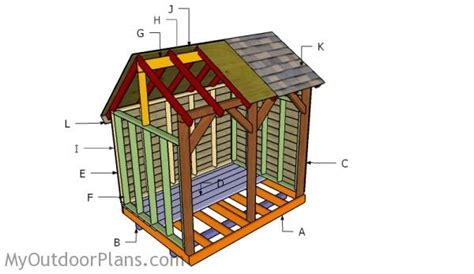 6x8 Wood Shed Roof Plans | MyOutdoorPlans