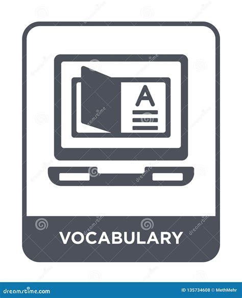 Vocabulary Icon in Trendy Design Style. Vocabulary Icon Isolated on ...