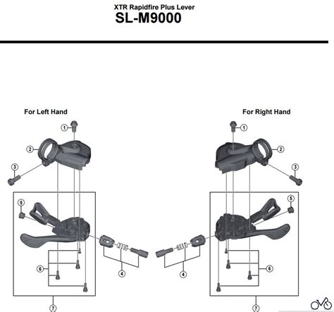 Shimano Sl M9000 Xtr Rapidfire Plus Lever Ersatzteile Y 6t798020 Shifting Lever Fixing Screw Unit