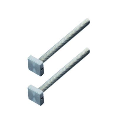 SET DE FIXATION M8 TIRANT INOX PLUS POUR PORTE EXT CARRE 20MM 100MM