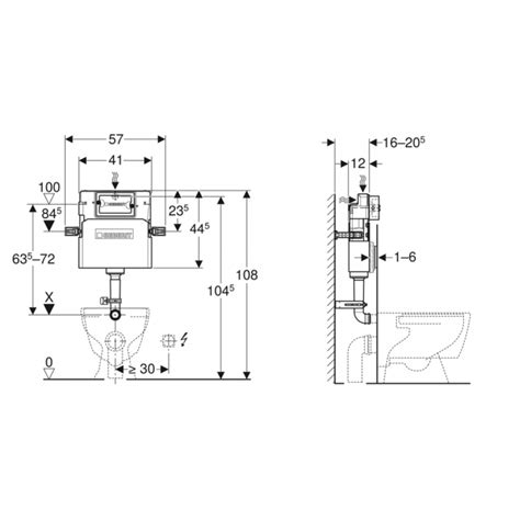 Geberit Delta Concealed 109 105 00 1 Plastic White