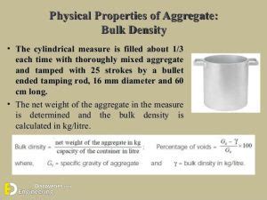 Bulk Density Of Aggregates Engineering Discoveries