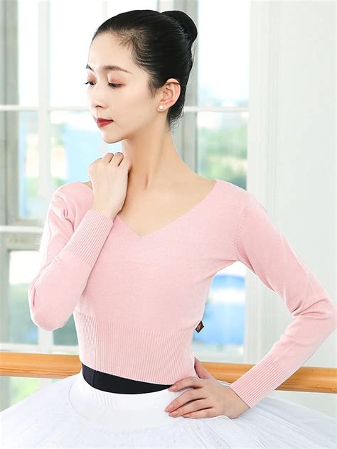 Chaqueta De Ballet Para Mujer Jersey De Punto Abrigo De Ballet Su Ter T