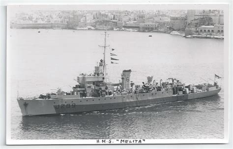 Royal Navy Algerine Class Minesweeper Postcards