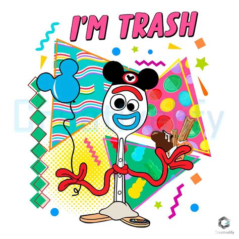 Im Trash Forky Disney Toy Story Png File Creativelify