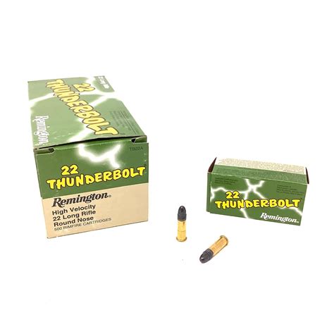 Remington Thunderbolt Hv Tb22a 22 Lr Rn Ammunition 500 Rounds