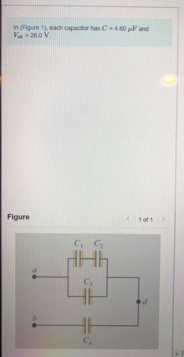 Solved In Figure Each Capacitor Has C Uf And Vab Chegg