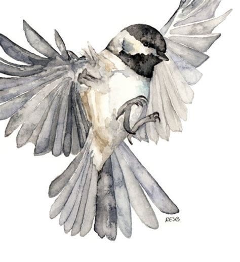 Bird In Flight Painting Print From Original Watercolor Etsy Canada