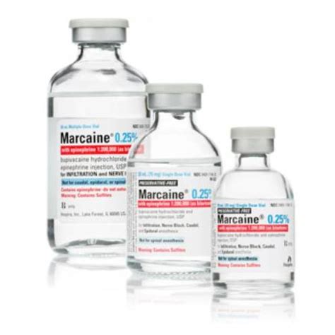 Marcaine With Epinephrine Local Anesthetic Bupivacaine Hcl