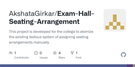 GitHub - AkshataGirkar/Exam-Hall-Seating-Arrangement: This project is ...